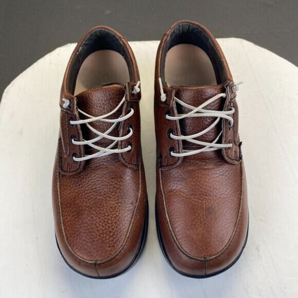 APEX ARIYA Y910 Brown Casual Walker Pebble  Leather Shoes PRS Insole,Size 11.5 main image 12